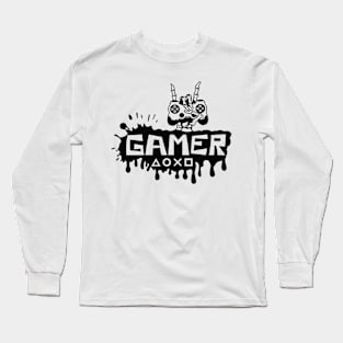 "Gamer" Skeleton Hands Long Sleeve T-Shirt